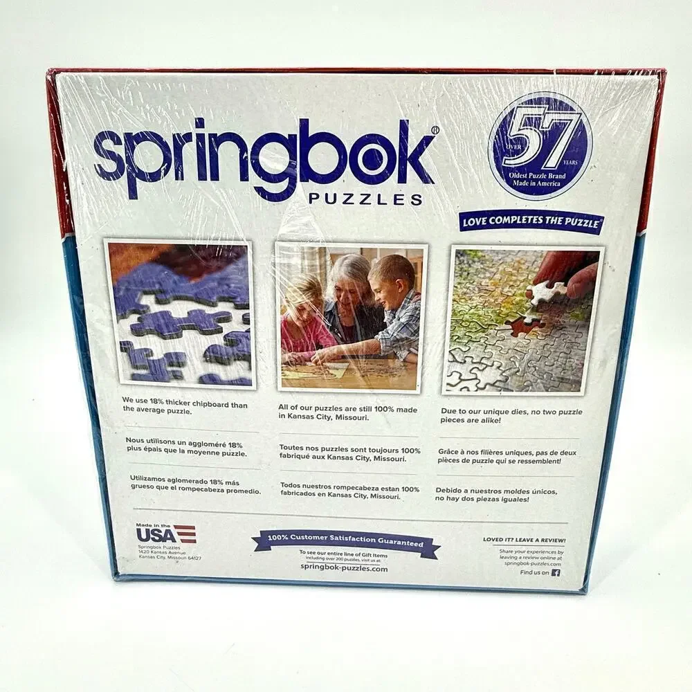 SPRINGBOK NOS Sealed 1000 Piece Jigsaw Puzzle “Delivering Gifts” Snowman 2021
